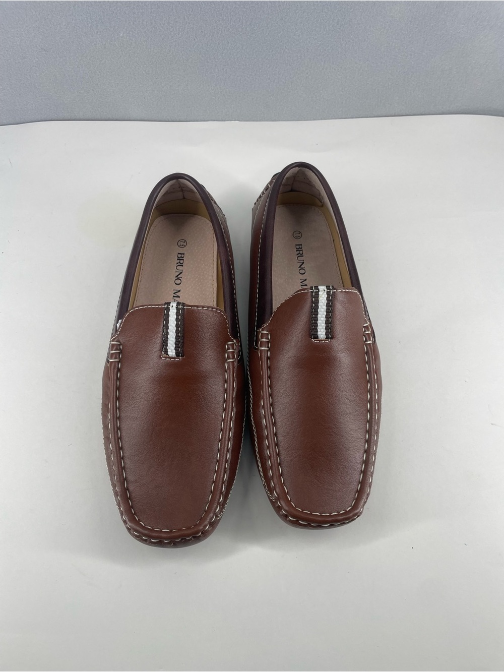 Bruno Marc Men's Driving Moccasins Penny Loafers Shoes, Brown 7.5 New With Box
